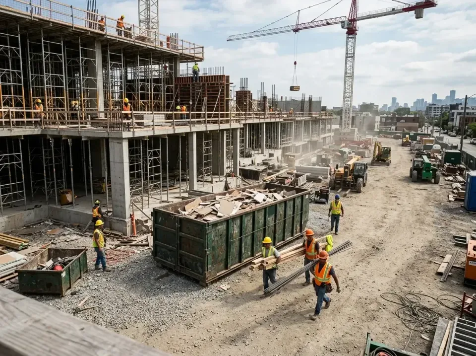 commercial-construction-site-w-002 — frequently asked questions, Low Cost Construction Dumpster Rental in West Milton, OH